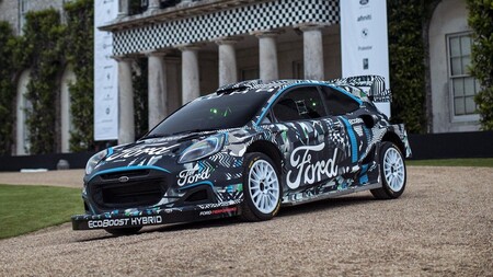 Ford Puma Rally1: el híbrido enchufable con el que Ford correrá el próximo WRC, debutó en Goodwood FOS