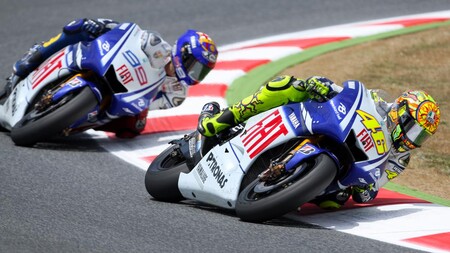 Rossi Lorenzo Barcelona Motogp 2009
