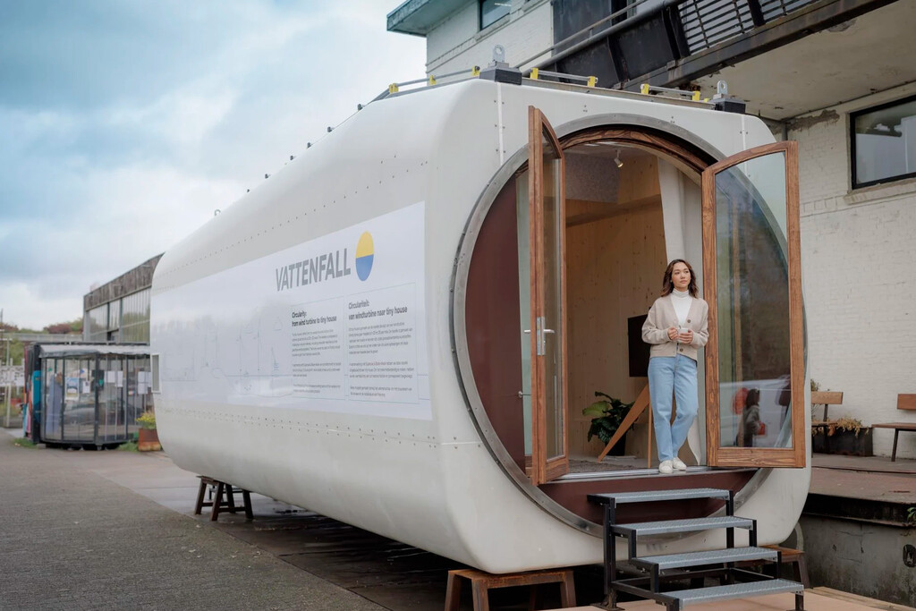 De turbina a casa: una empresa de energía europea cree que el futuro es convertir viejos aerogeneradores en viviendas 