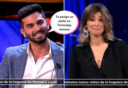 El tonteo descarado de Sandra Barneda que ha conseguido poner rojo a Suso (¡y con Nagore mirando!) en 'El Debate de las Tentaciones'