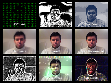 48 Nuevos efectos para iChat y PhotoBooth