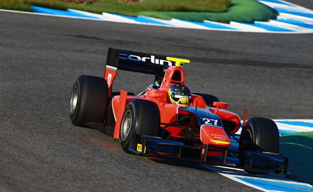Ramon Piñeiro Test Jerez GP2 Carlin