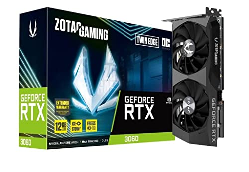 Zotac Gaming GEFORCE RTX 3060 - Tarjeta gráfica Twin Edge OC 12G (GDDR6, HDMI 2.1, 3xDP 1.4a)