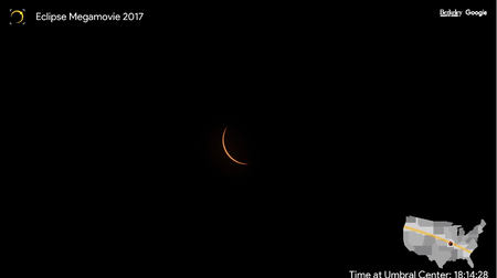 Ya puedes ver la megapelícula del eclipse solar total que armó Google con más de 34,000 fotos
