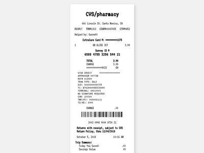 Esta web es un ticket infinito, para criticar a los gigantescos tickets de las farmacias estadounidenses 