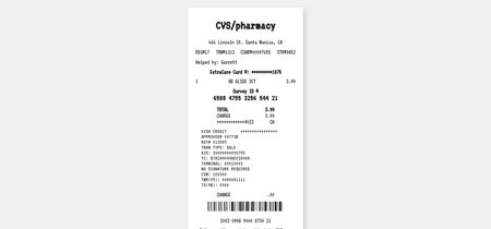 Esta web es un ticket infinito, para criticar a los gigantescos tickets de las farmacias estadounidenses 