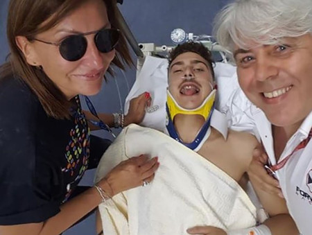 El accidente de Lorenzo Baldassarri en Moto2 se salda con un traumatismo craneoencefálico y un fuerte golpe en el pie