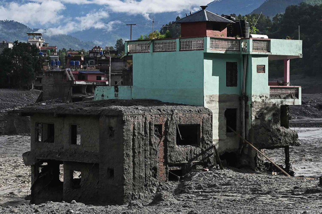 Nepal tiene una nueva atracción en Google Maps. La casa verde que sobrevivió a la riada cuyo secreto está enterrado bajo tierra
