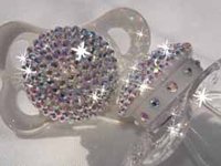 Chupetes con diamantes