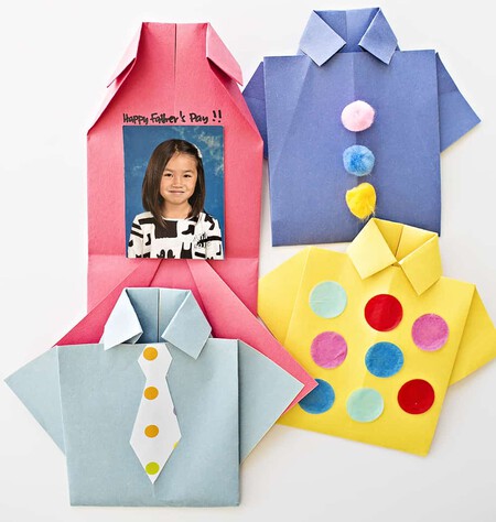 Fathers Day Origami Shirt Card