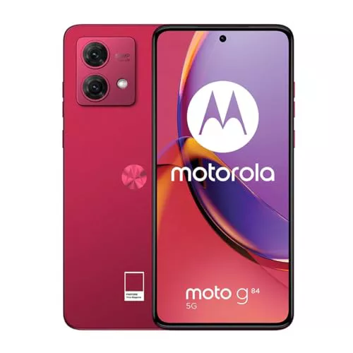Smartphone Motorola Moto G84 5G 8GB 256GB P-OLED 120Hz Viva Magenta NFC IP54