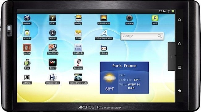 Archos 101, la estrella de los nuevos tablets con Android