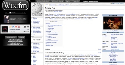 Wiki FM, información de los artistas que escuchas
