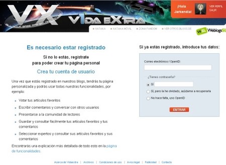 Registrarse en VidaExtra, mucho más fácil y rápido