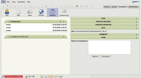 Flujos de trabajo OpenKM
