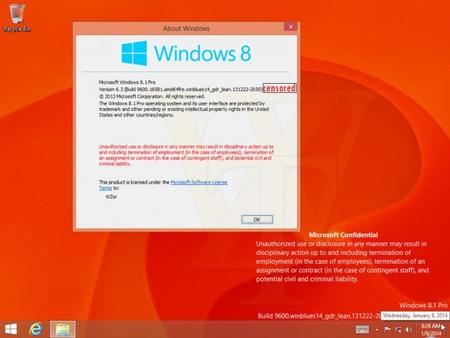 Se filtran capturas de la primera GDR de Windows 8.1