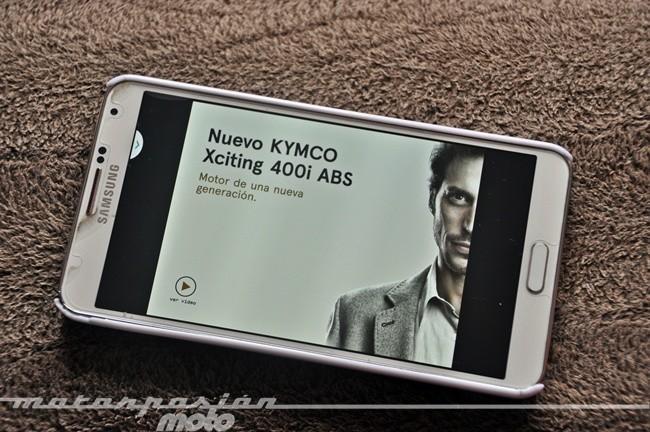 El Kymco Xciting 400i ABS da el salto a los smartphones y tablets 