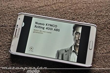 El Kymco Xciting 400i ABS da el salto a los smartphones y tablets