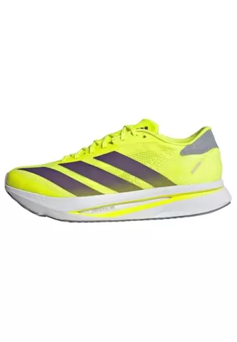 adidas Hombre Adizero Sl2 Shoes, Solar Yellow/Aurora Plum/Powder Plum, 45 1/3 EU