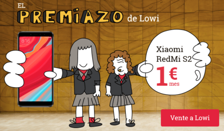 El premiazo de Lowi: 25GB gratis y un Xiaomi Redmi S2 por sólo 1 euro/mes