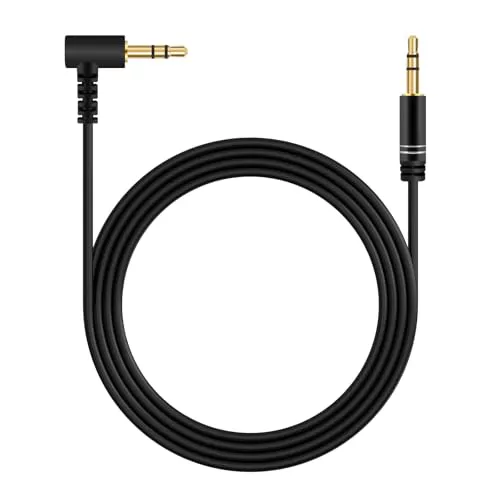 Linkidea Paquete 2 Cables Audio Repuesto compatibles con Philips X2HR, X2/27, SHP9500S, SHP9500, SHP6000/10, SHP6000, SHB9100RD/28, SHB8750NC/27, SHB7000/28, H6506, Cable Auxiliar TRS 3,5 mm (1,5 m)