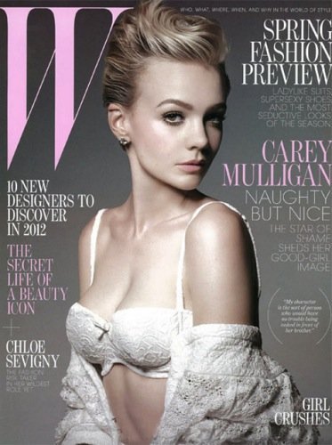 Carey Mulligan, inocente a la par que sexy en la portada de W Magazine
