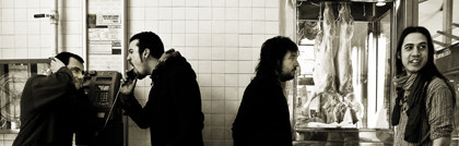 Una sesión con una banda de Rock