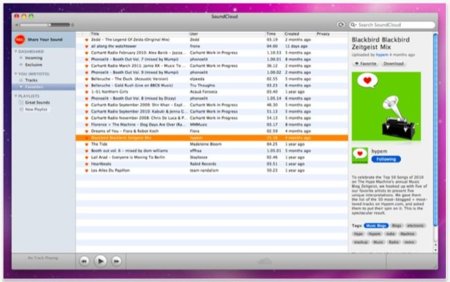 SoundCloud actualiza su cliente nativo para OS X