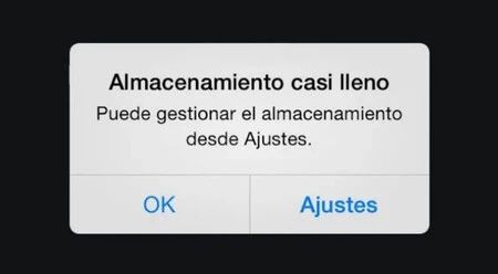 Almacenamiento Lleno Ios