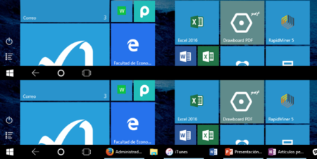 Cómo hacer que el modo tablet de Windows 10 muestre las apps abiertas en la barra de tareas