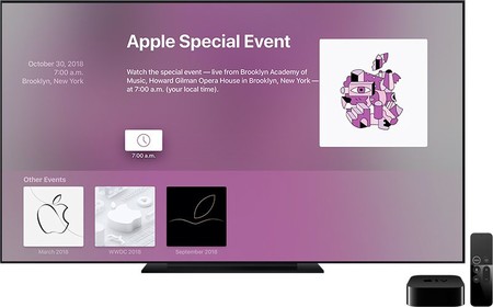 La app Eventos del Apple TV ya está actualizada para recibir la keynote del 30 de octubre