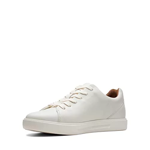 Clarks Un Costa Lace, Zapatillas Hombre, White Leather