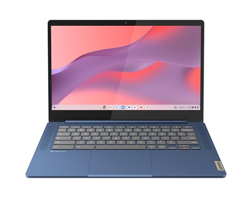 Lenovo IdeaPad Slim 3 Chromebook Gen 8 - Ordenador Portátil 14" FHD (MediaTek Kompanio 520, 4GB RAM, 64GB eMMC, Arm Mali-G52 2EE MC2 GPU, ChromeOS) BLU - Teclado QWERTY Español