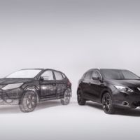 Esta asombrosa escultura de un Nissan Qashqai Black Edition está hecha con bolígrafos 3D