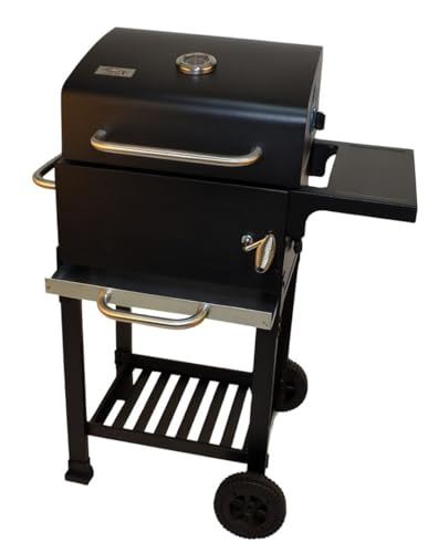 Barbacoa de Carbón con Tapa y Termómetro Kansas