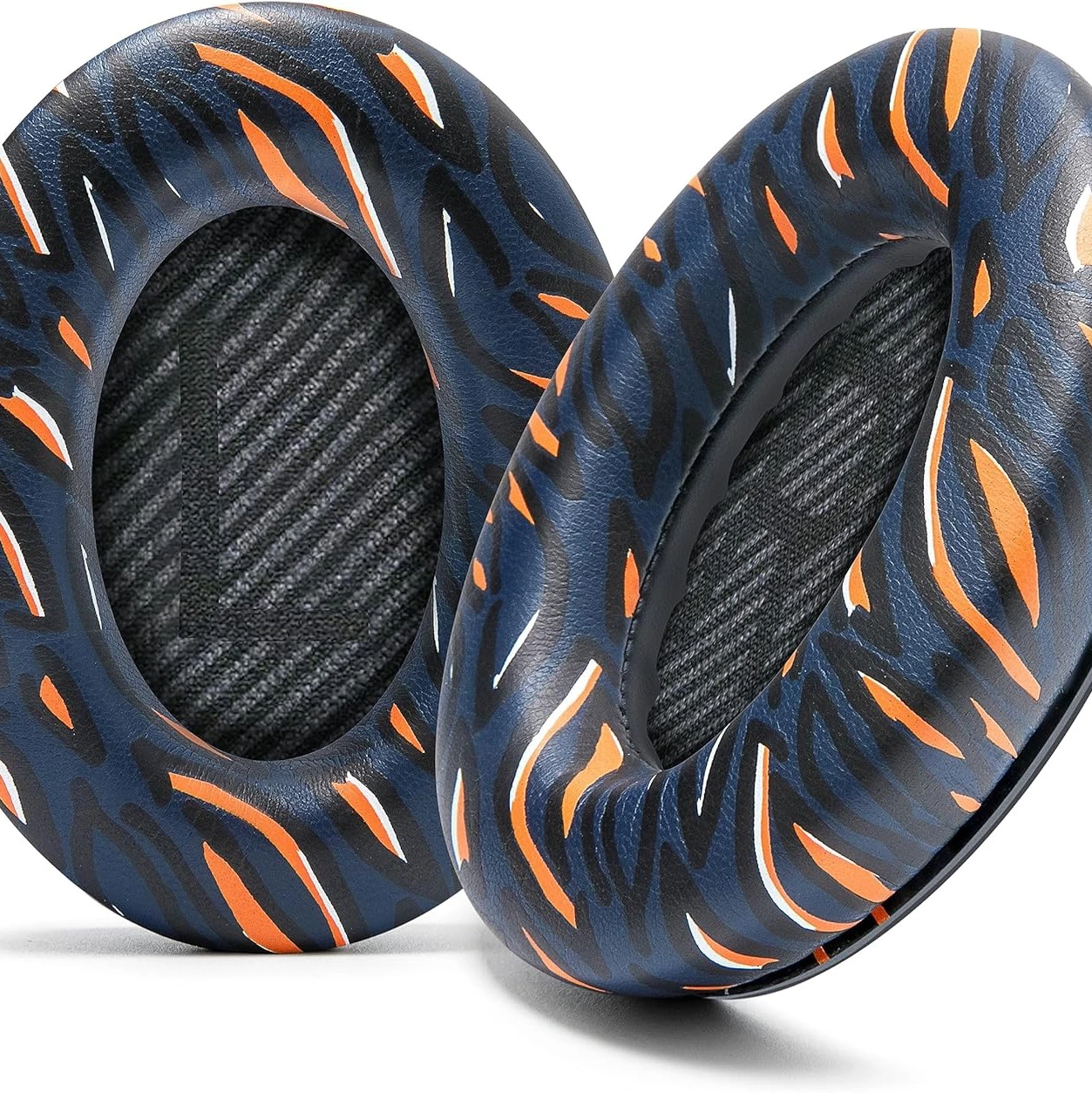 Almohadillas de Repuesto WC Wicked Cushions compatibles con los Auriculares Bose QuietComfort 35 (QC35) y QuietComfort 35ii (QC35ii) y Otros - Mayor Comodidad y Durabilidad | Navy Tiger