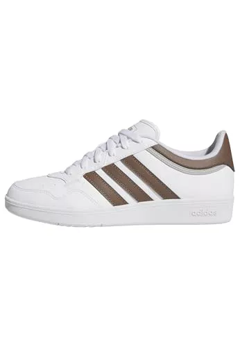 adidas Hoops 4.0 Shoes, Zapatillas Unisex Adulto, FTWR White Earth Strata Grey Two, 40 2/3 EU