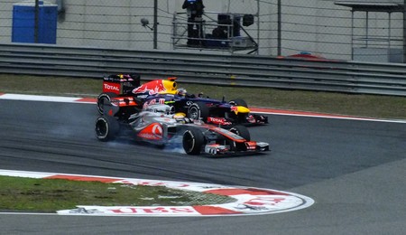 Hamilton Vettel China F1 2012