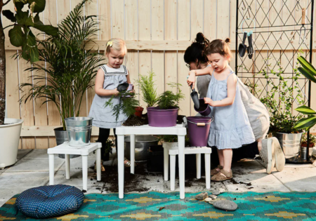 juegos en el jardín