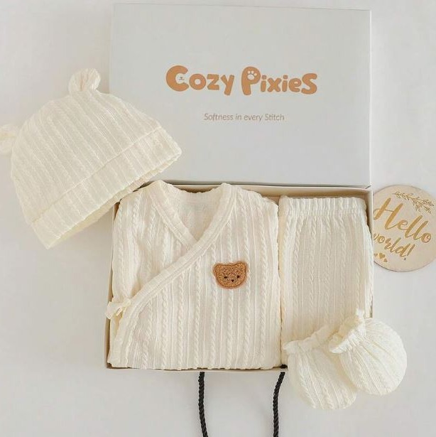 COZY PIXIES Conjunto de tres piezas