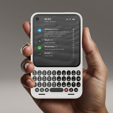 Alguien creó un celular para lo que originalmente fue creado: comunicarse. Y parece un BlackBerry 