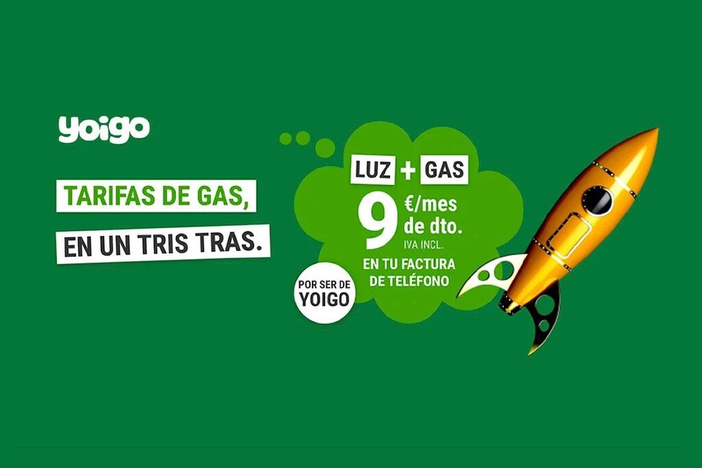 Yoigo ya permite contratar gas natural. Se suma a la electricidad y se convierte en mucho más que una operadora de telefonía 