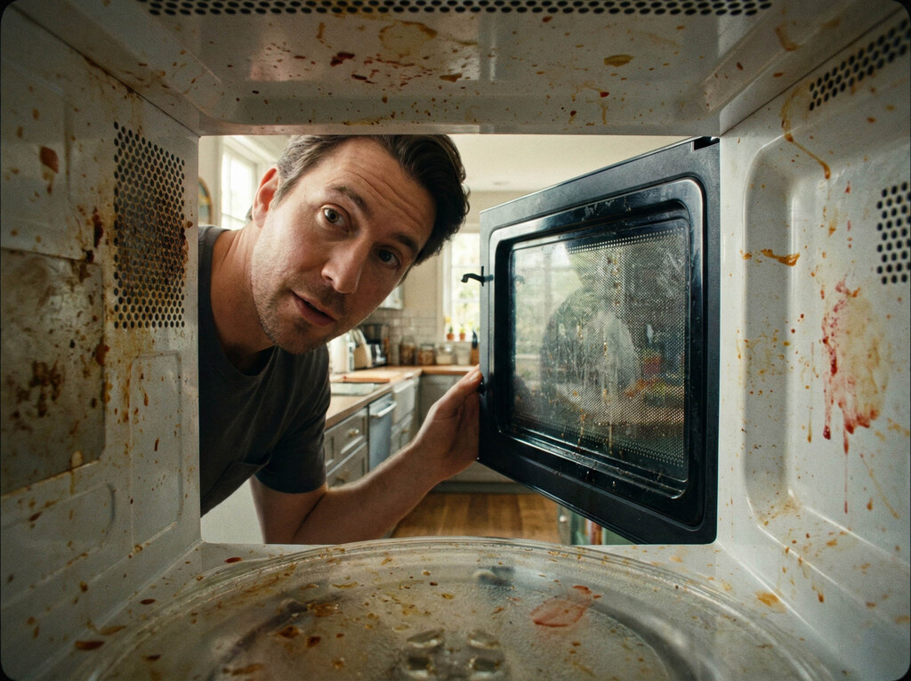 Tener el microondas reluciente es muy fácil: así funciona el truco del papel absorbente