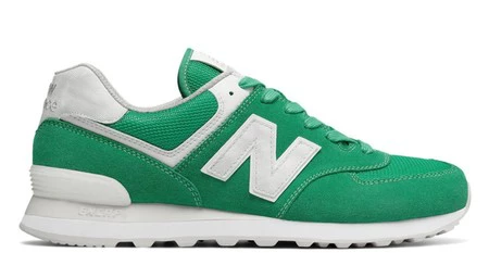 Verde jade para el gran clásico de nuestro tiempo: zapatilla 574 de New Balance