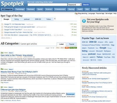 Spotplex, una alternativa al sistema de votos de Digg