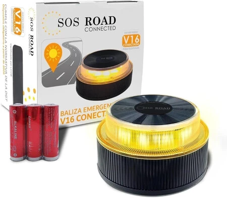 Baliza V16 Homologada con Geolocalización SOS Road