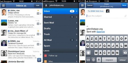Sparrow, el cliente de correo más productivo de Mac llega a iOS