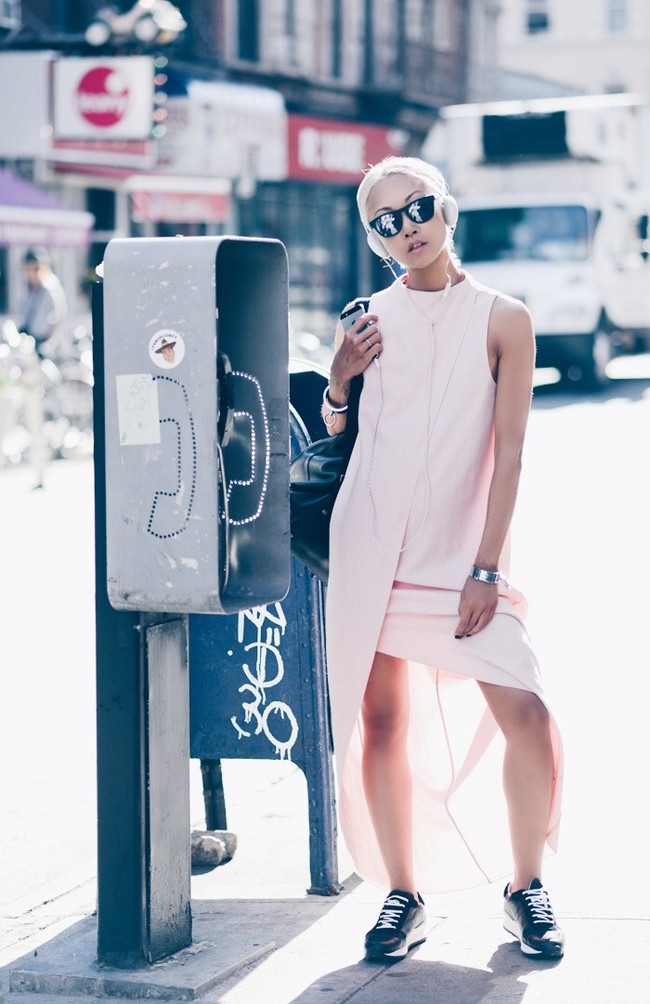 street style millennial pink