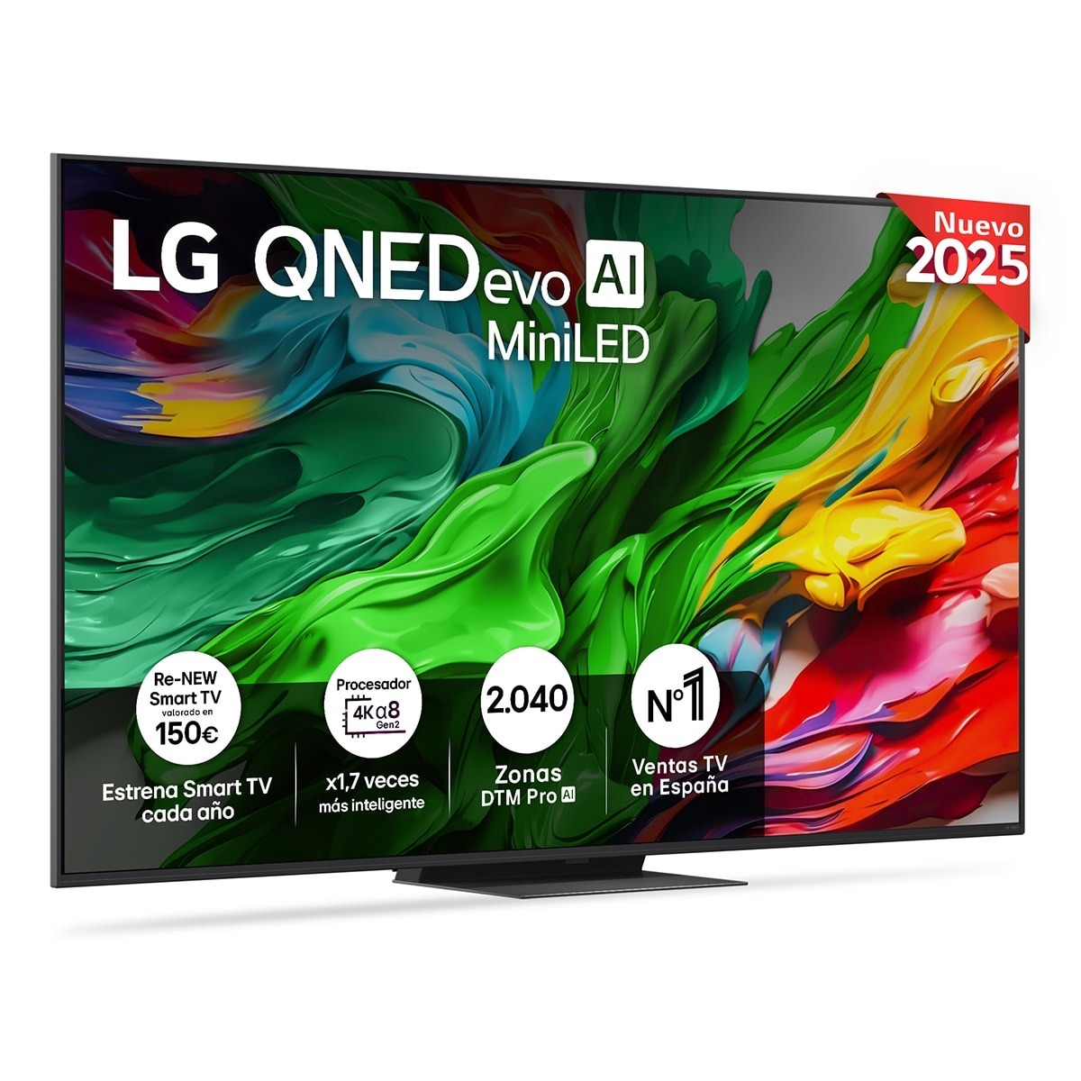 TV QNED evo MiniLED AI 164cm (65") LG 65QNED86A6A, 4K Smart TV