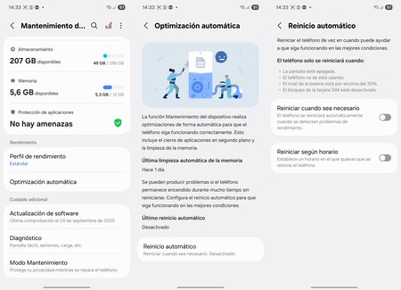 Mantenimiento automático